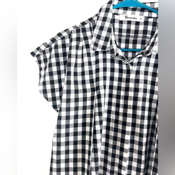 Vernacular Black and White Checkered Dress - Picture 3 of 10